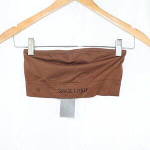 Savage X Fenty Seamless Bandeau Bralette Medium in Brown Sugar Nude